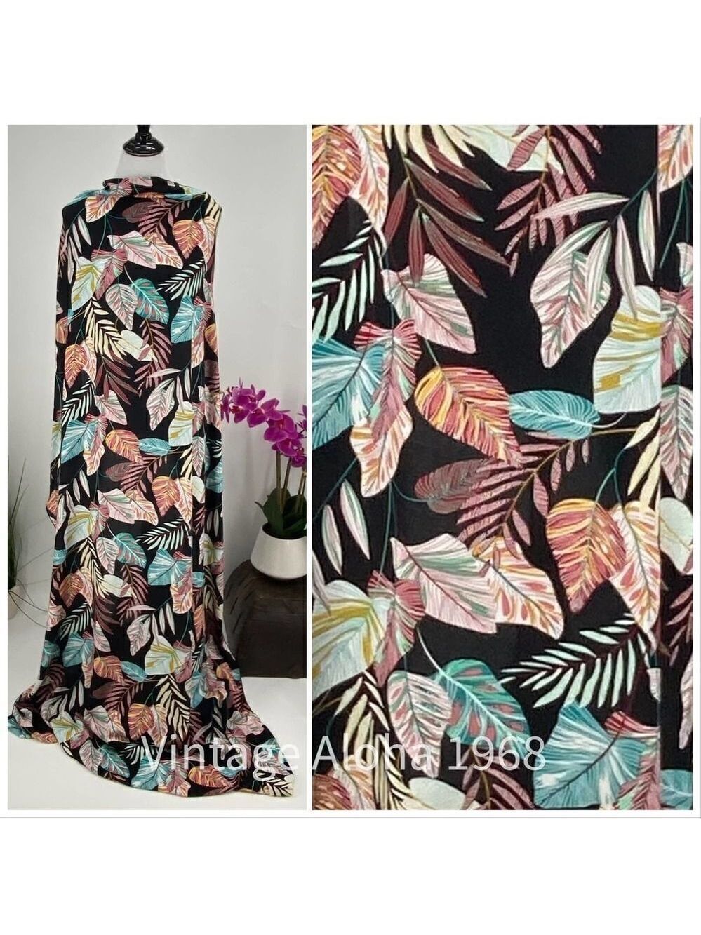 BlackPink/Green/Yellow Tropical SARONG Pareo Lavalava Beach Skirt Summer Scarf